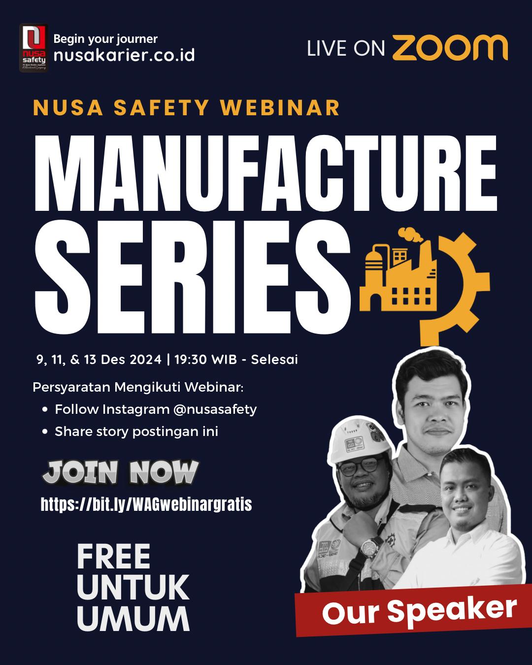 Webinar Manufacture Series