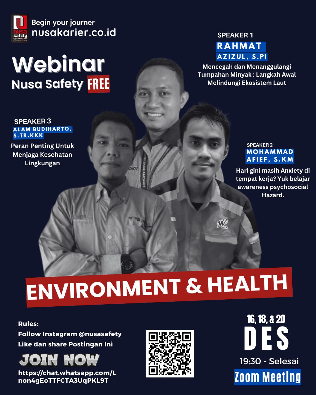 Webinar Environment & Health Series